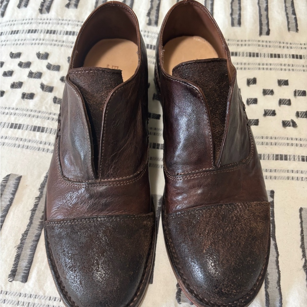 Bed Stu “Rose” Brown Leather Loafer